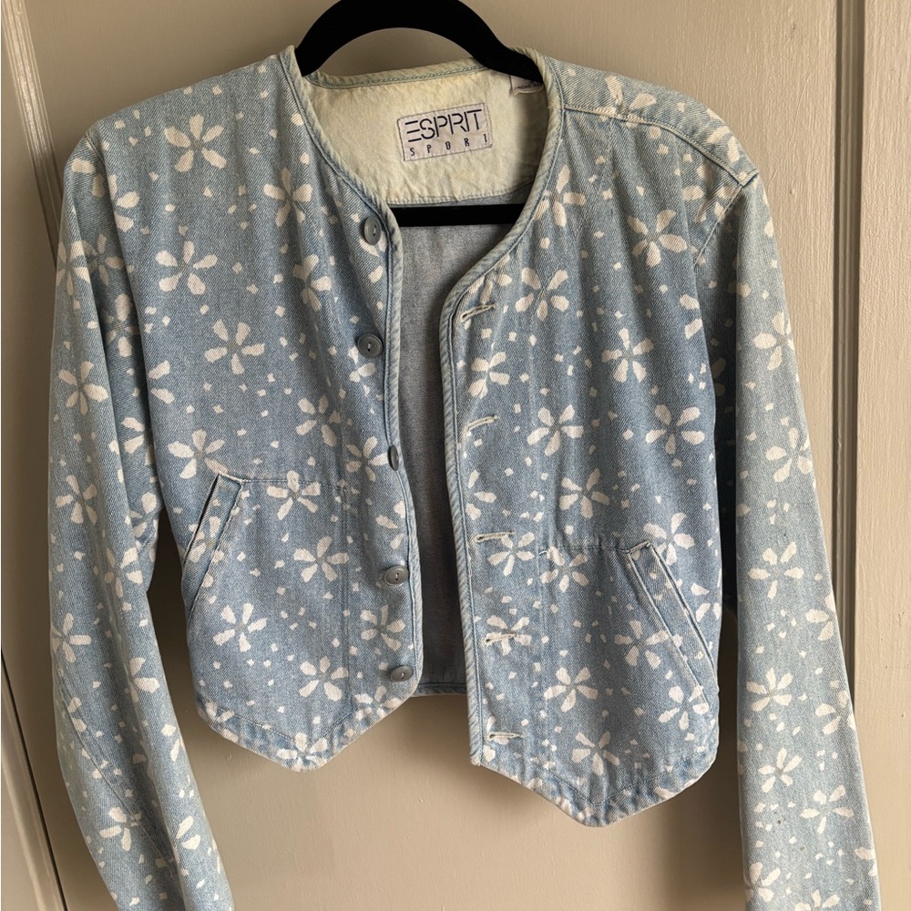 Esprit Light Blue Floral Jacket